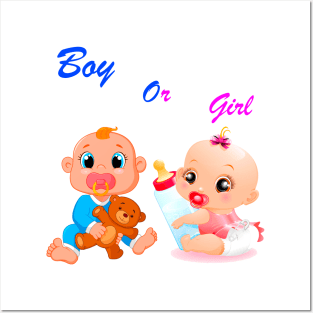 Who will be a girl or a boy Posters and Art